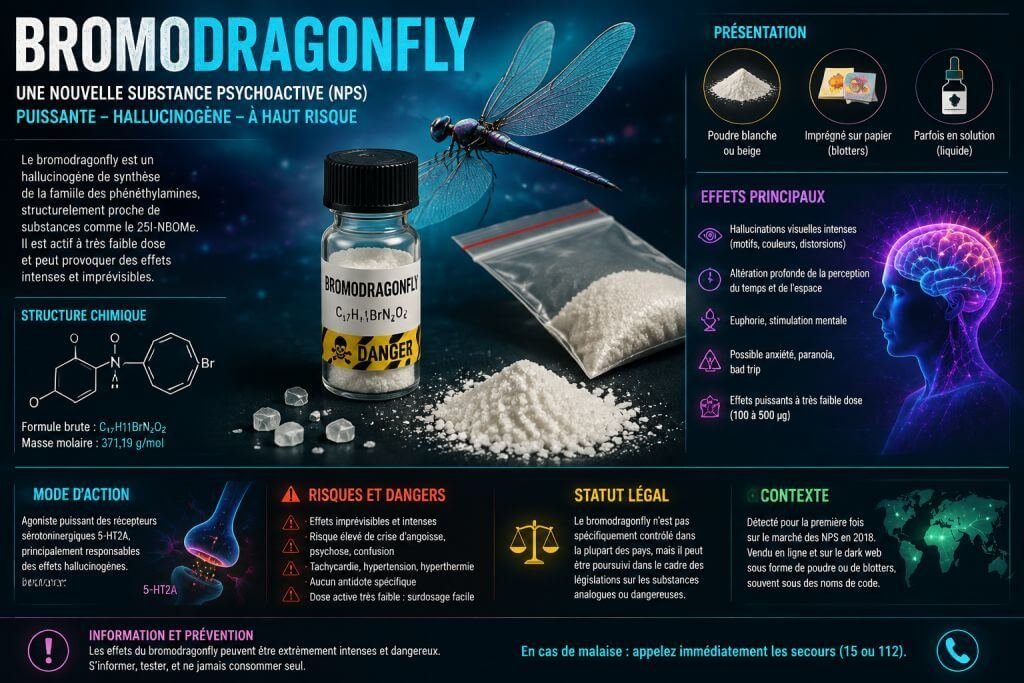 bromodragonfly hallucinogéne de synthèse