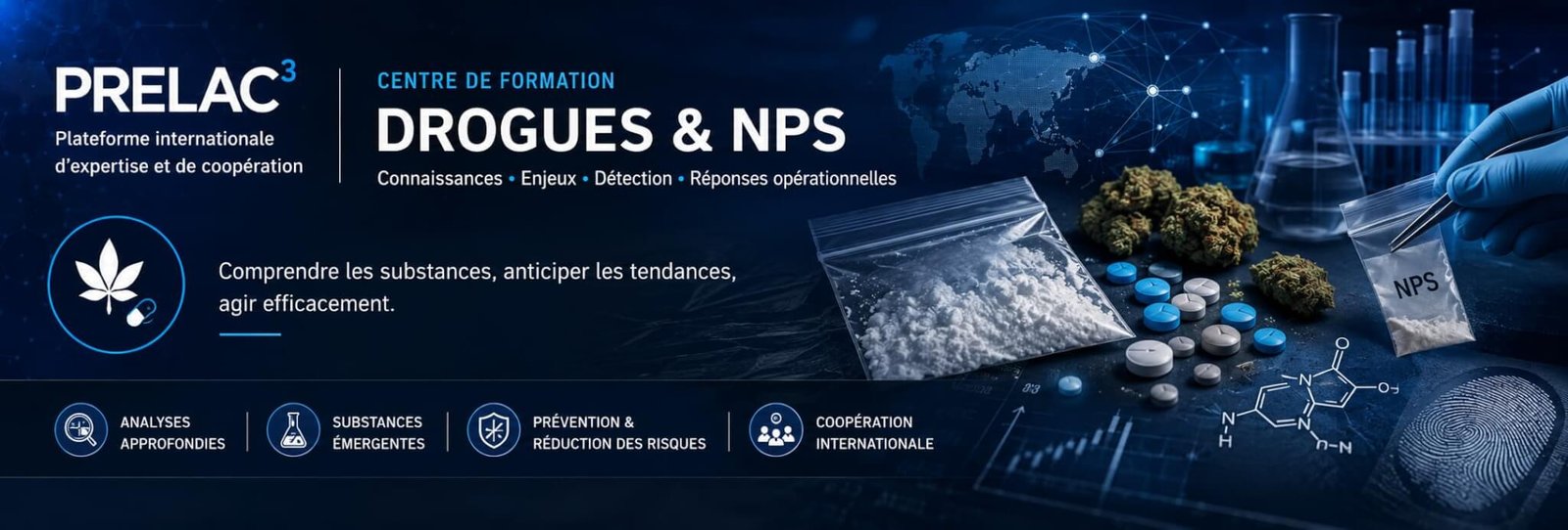 drogues et NPS entête de la page module